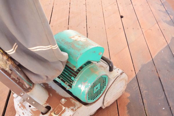 Cedar Deck Sanding in Carrollton